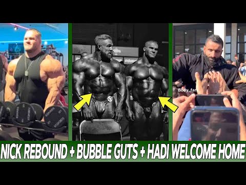 Bubble Guts Everywhere in Olympia Backstage! + Nick Walker's CRAZY Rebound! + Hadi's Welcome Home!