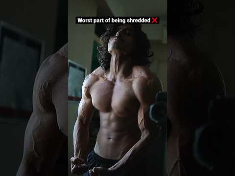 Worst part of being Shredded? #gymtransformation #fitness #bodybuilding
