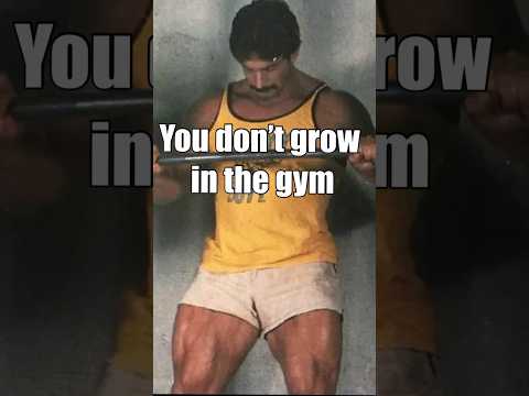 You Don’t Grow in the Gym #mikementzer #gym #bodybuilding