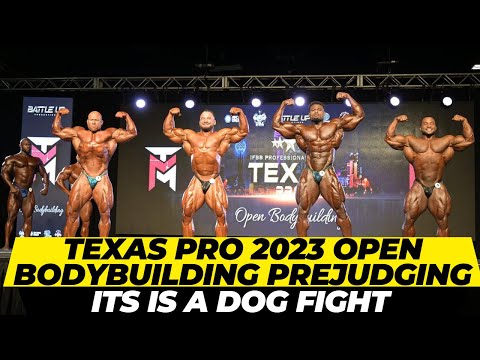 Texas pro 2023 open bodybuilding prejudging + Hunter vs Andrew , It's a dog fight + Carlos's debut