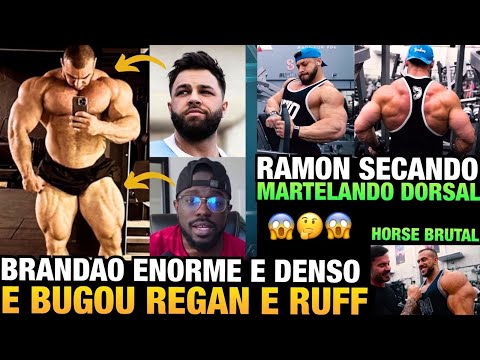 BRANDÃO MOSTRA SHAPE ABSURDO – RAMON COM DORSAL MUITO DENSA + HORSE BUGA CARIANI