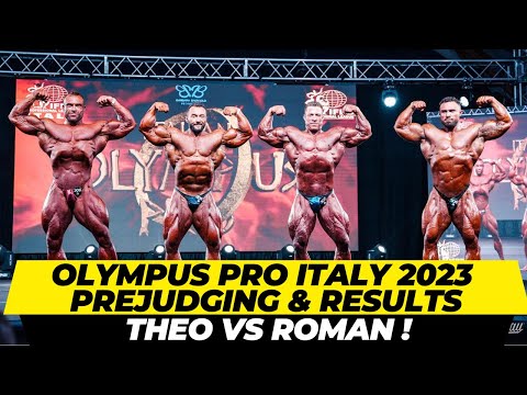 Olympus Pro Italy 2023 open bodybuilding Prejudging & Results . Alfred was diced once again .